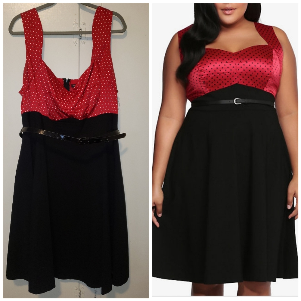 Torrid Polka Dot Swing Dress Retro